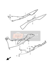 4817105H00YHL, Shield, Leg Side Rh (Red), Suzuki, 0